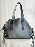 Leather Fringe Tote