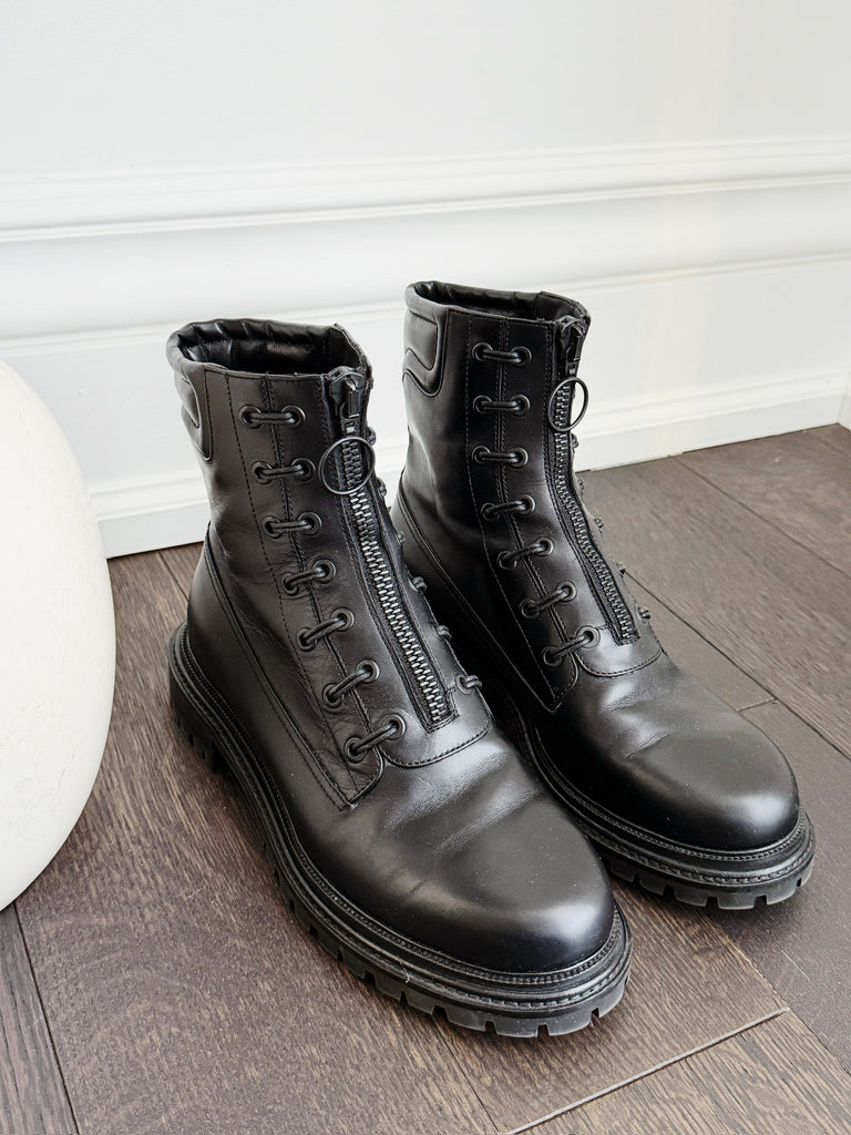 Leather Combat Boots