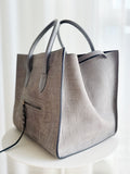 Embossed Leather Luggage Phantom Large Tote