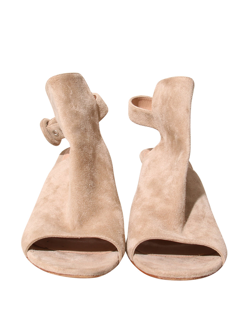 Suede Wedge Sandals