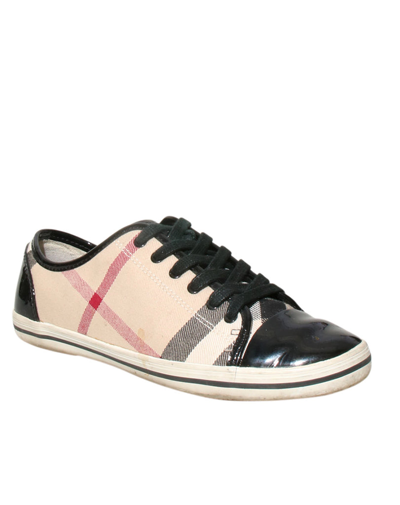 Exploded Check Pattern Sneakers
