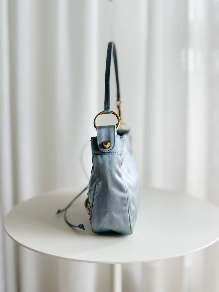Motocross Satin Shoulder Bag or Wristlet