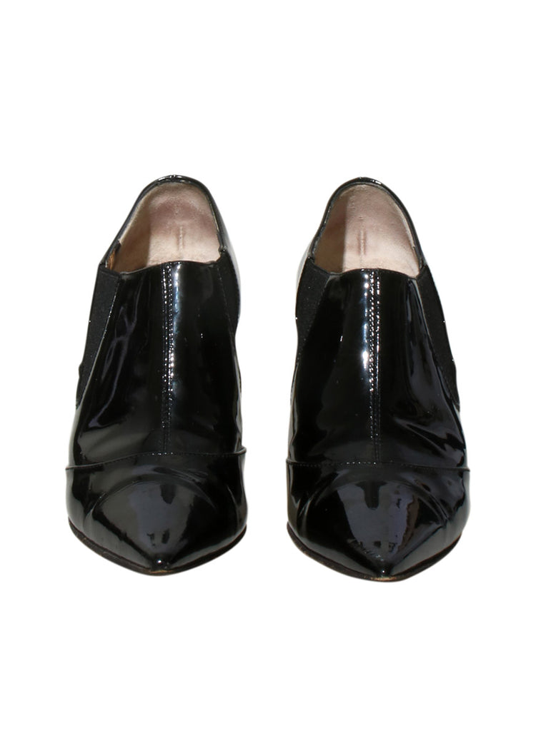 Patent Leather Booties