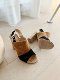 Suede Slingback Sandals