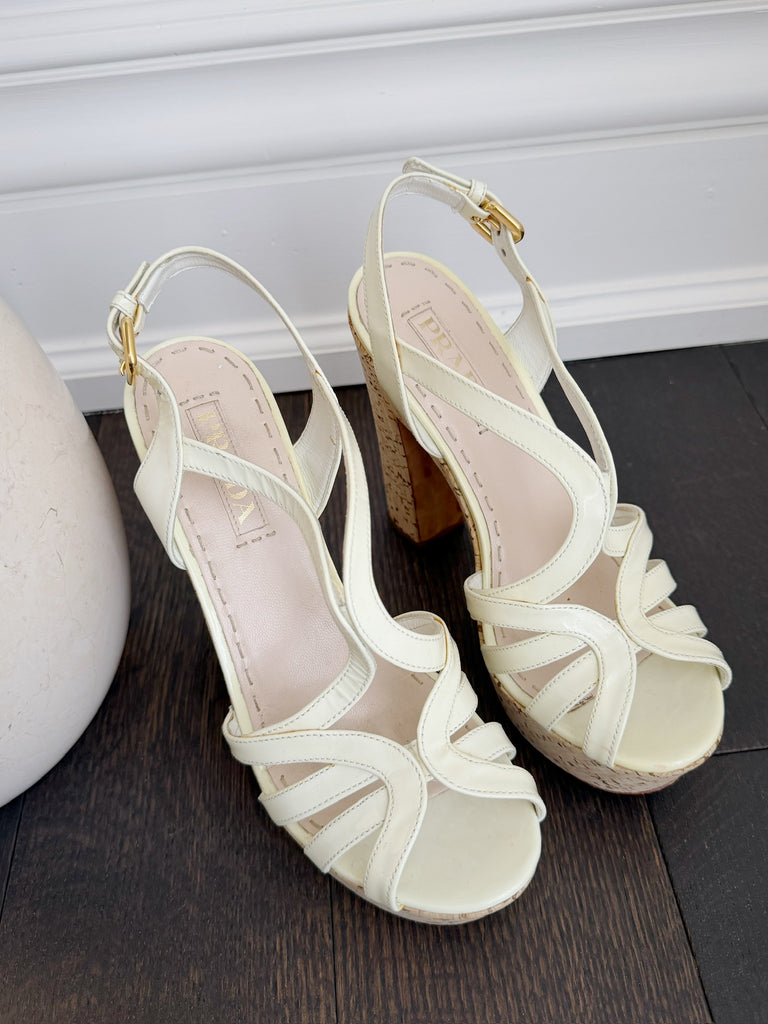 Cork Heel Sandals
