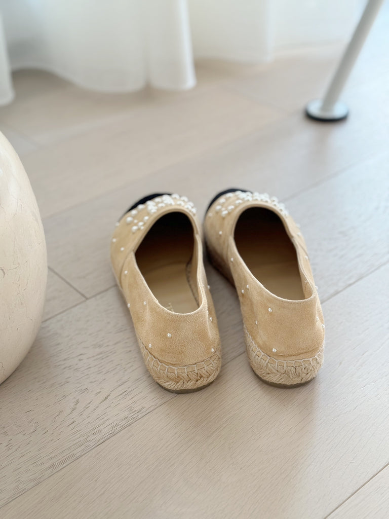 Suede Pearl Espadrilles