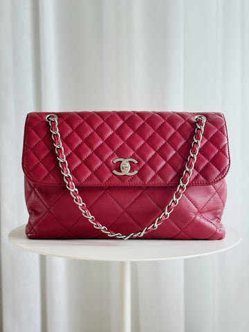 Large Leather Flap Bag