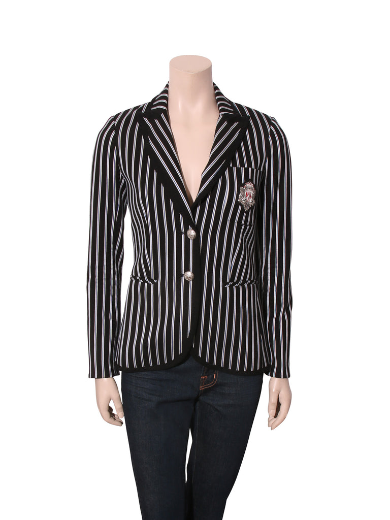 Striped Cotton Blazer
