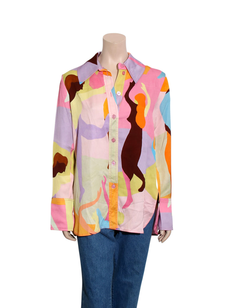 James Dance Print Blouse