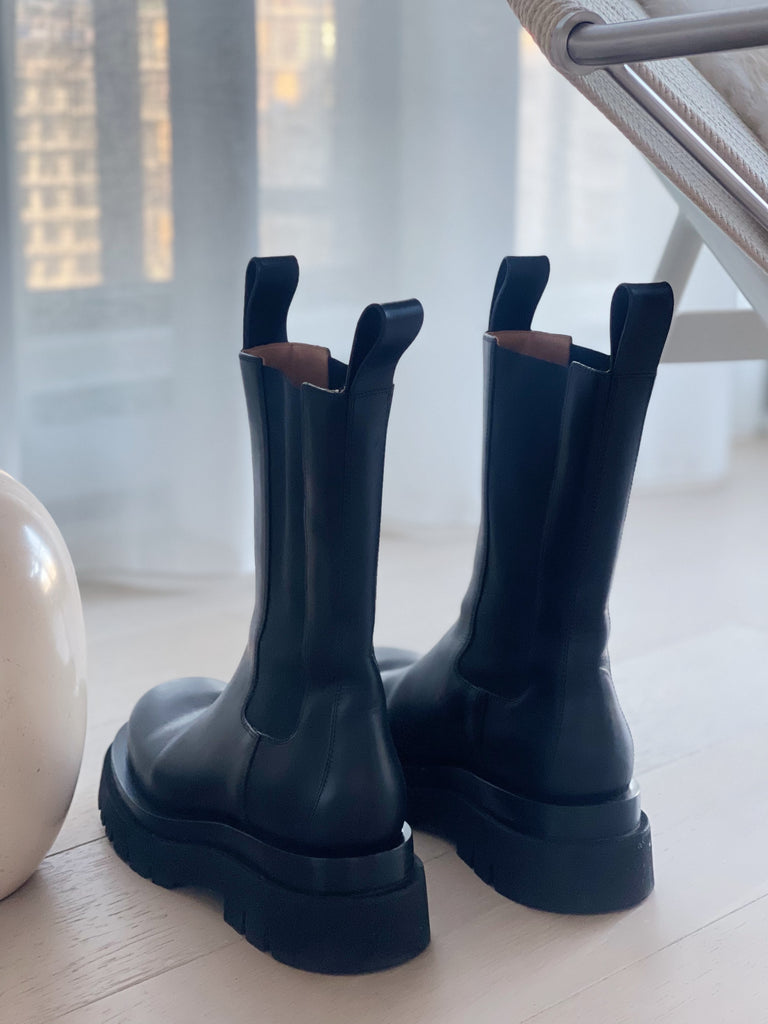 Lug Leather Chelsea Boots