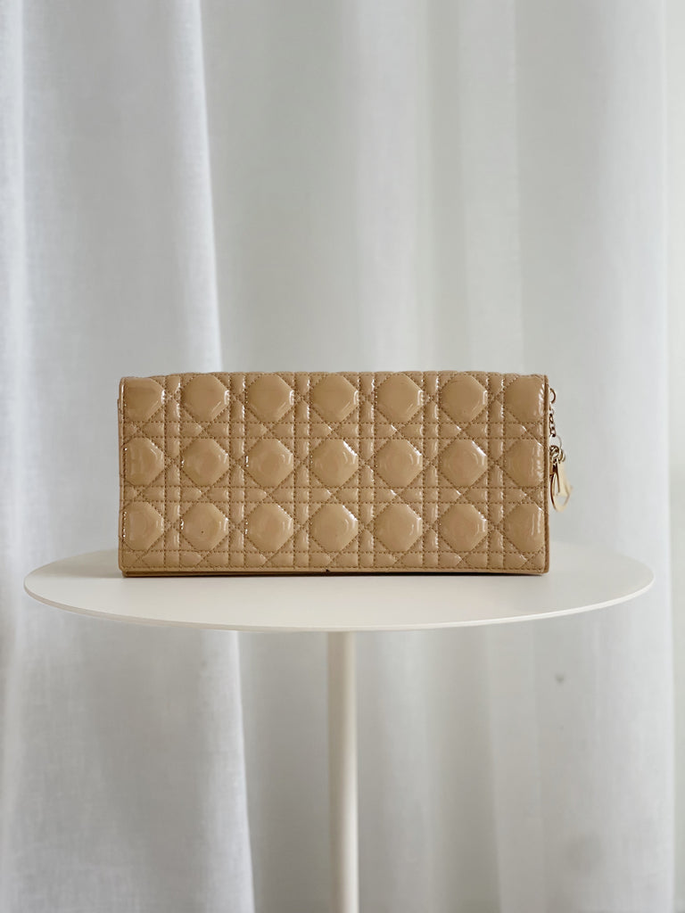 Lady Dior Cannage Wallet On Chain