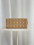 Lady Dior Cannage Wallet On Chain