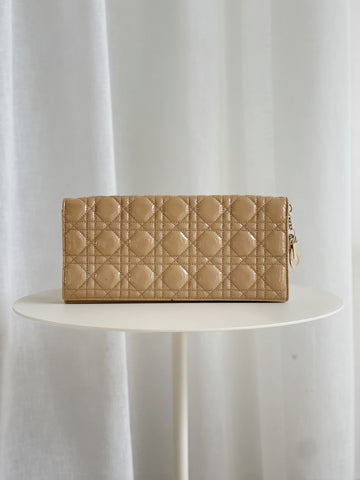 Lady Dior Cannage Wallet On Chain