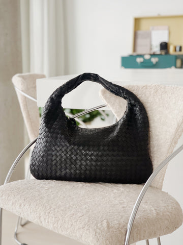 Vintage Intrecciato Leather Hobo