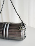 2003-2004 Horizontal Quilt Mini Barrel Metallic Bag