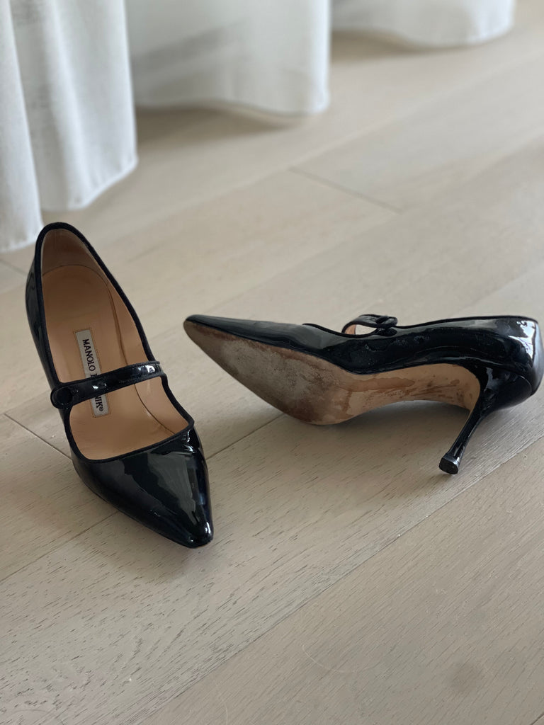 Patent Leather Mary Jane Pumps