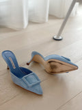 Maysale 70 Suede Mules