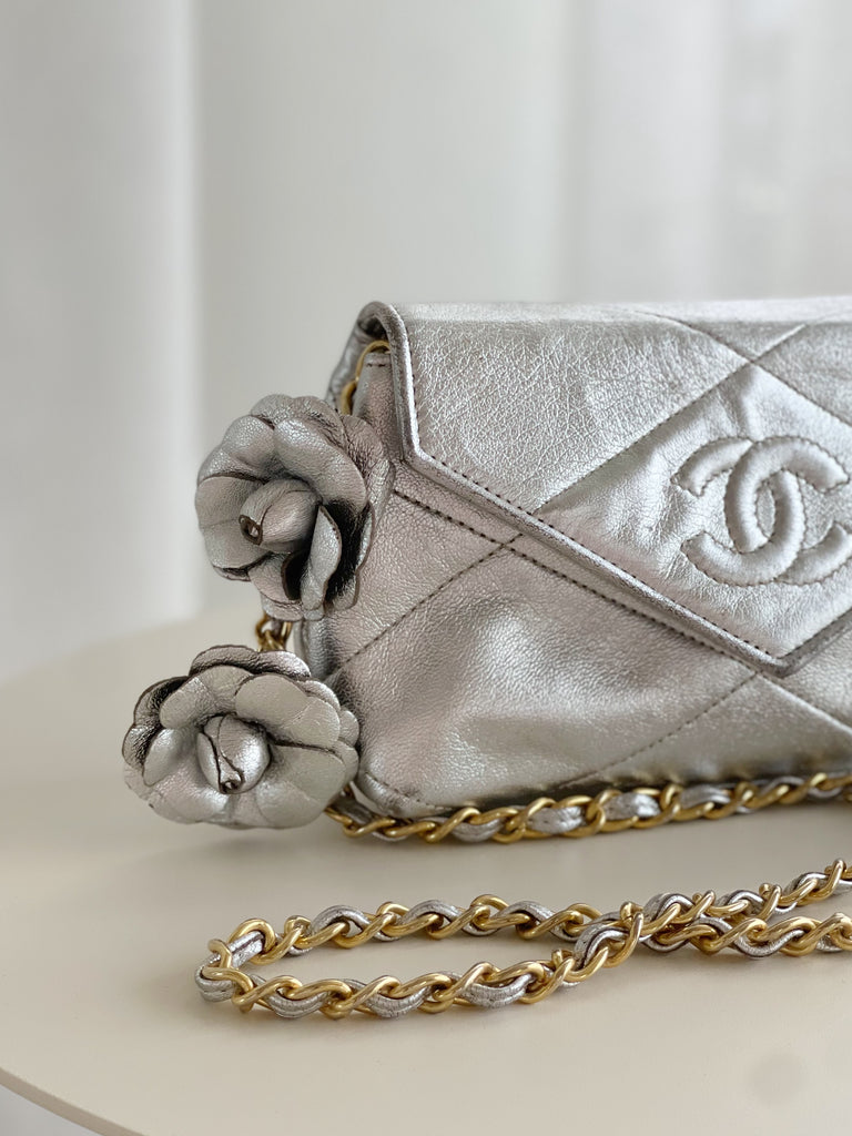Vintage Metallic Leather Bag