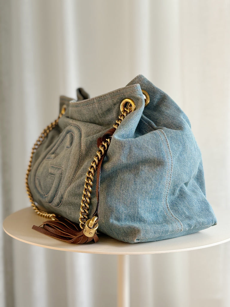 Denim Soho Shoulder Bag