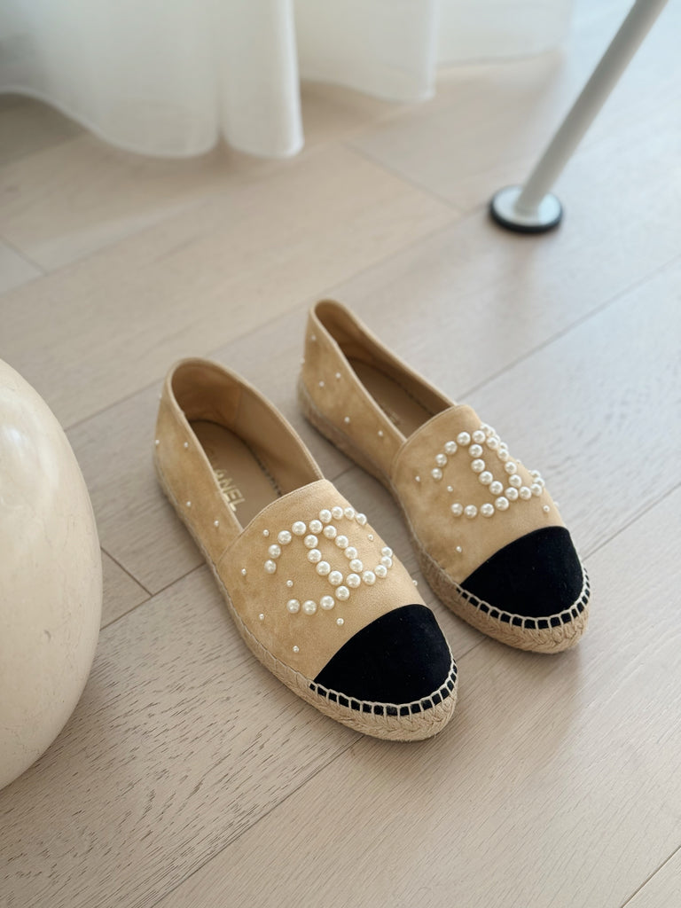 Suede Pearl Espadrilles