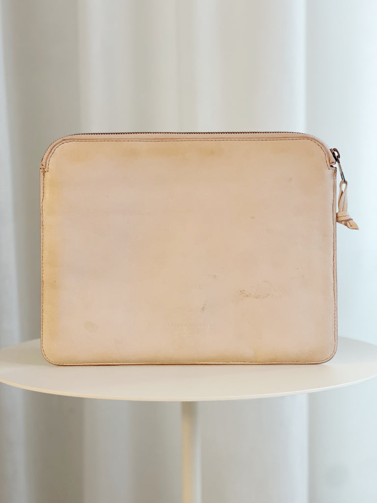 Leather Envelope Clutch Bag