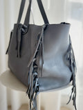 Leather Fringe Tote