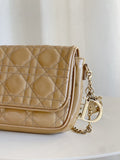 Cannage Patent Leather Cross Body Bag