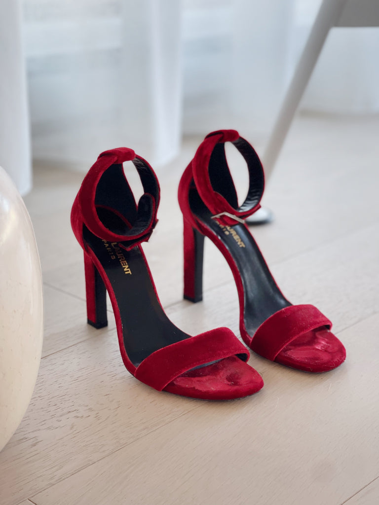 Grace Velvet Sandals