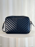 Matelassé Quilted Leather Lou Cross Body Bag