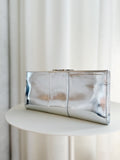 Metallic Leather Clutch