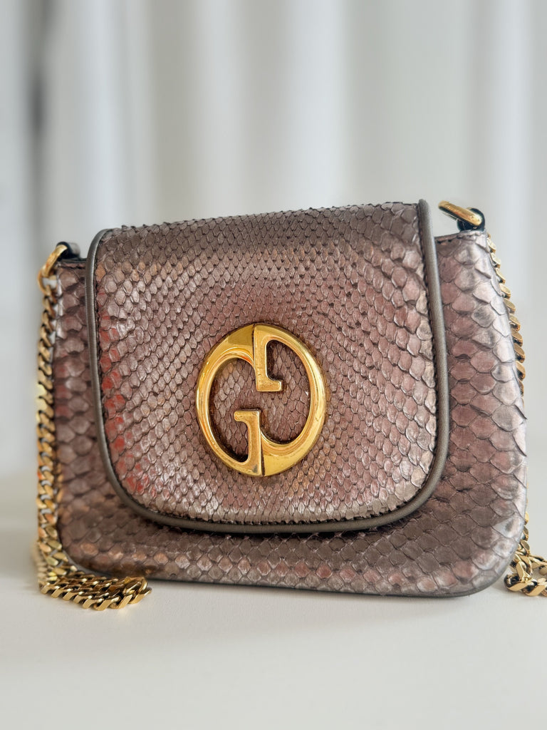 Snakeskin Small 1973 Chain Shoulder Bag