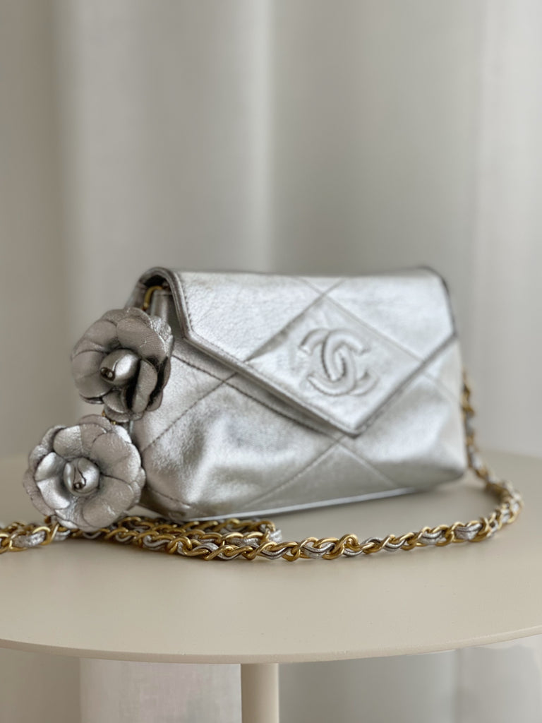 Vintage Metallic Leather Bag
