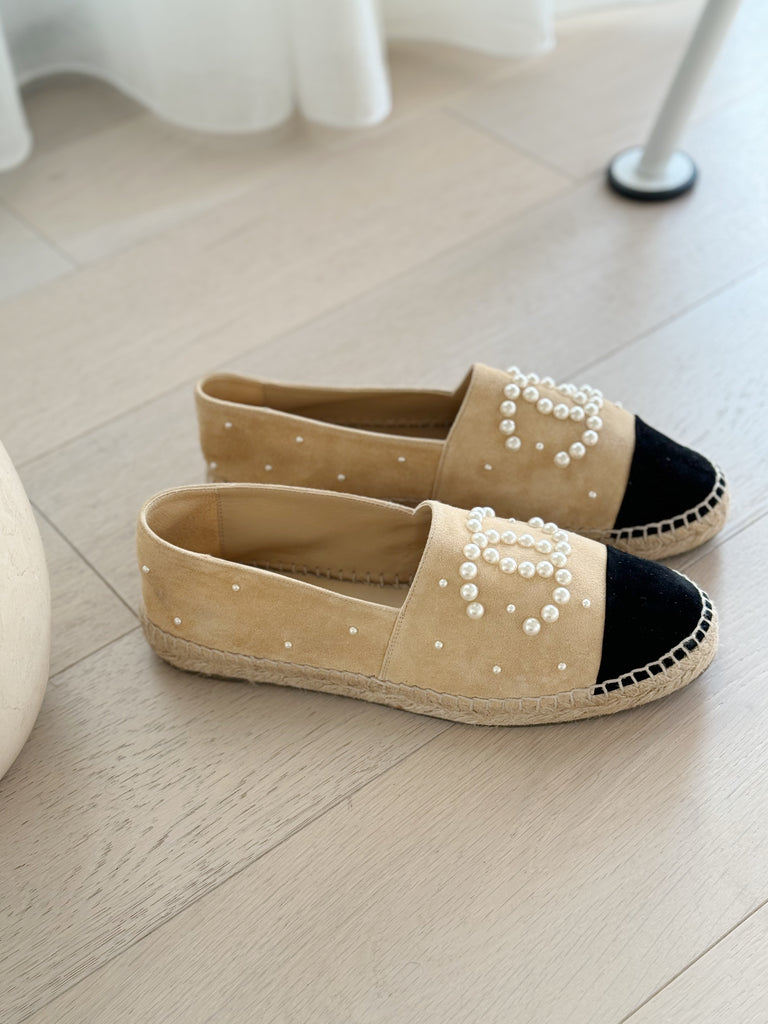 Suede Pearl Espadrilles