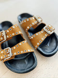 Suede Studded Lennyo Flat Sandals
