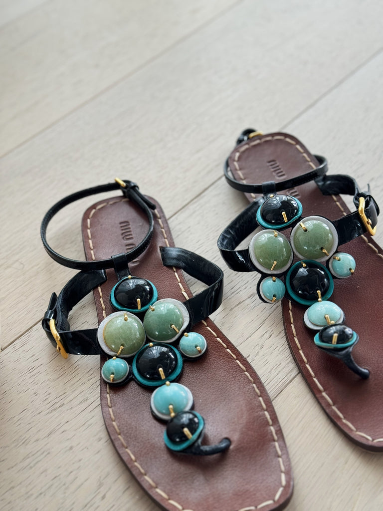 Jewel Flat Sandals