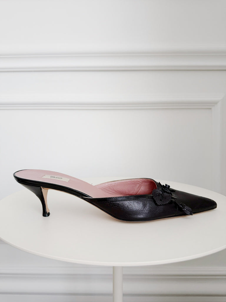 Vintage Leather Mules