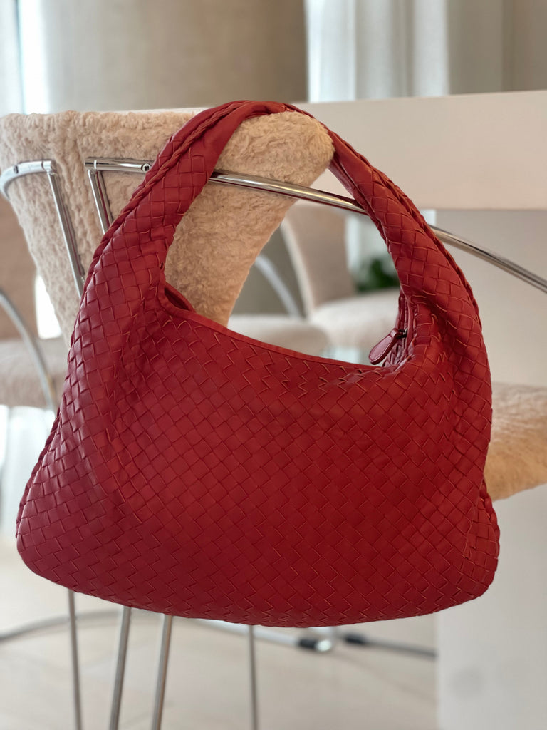 Vintage Intrecciato Leather Hobo