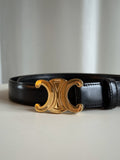 Medium Triomphe Belt in Taurillon Leather