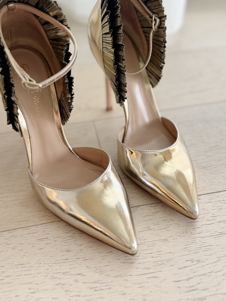 Metallic Pointed Heels