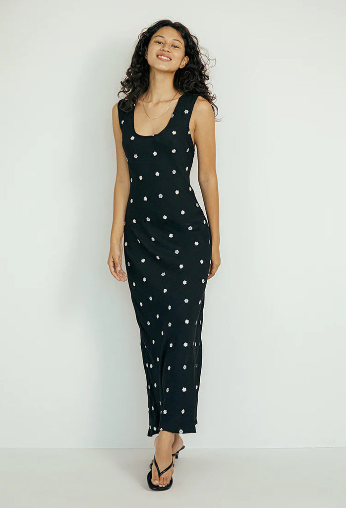 Diletta Dress Floral Embroidered