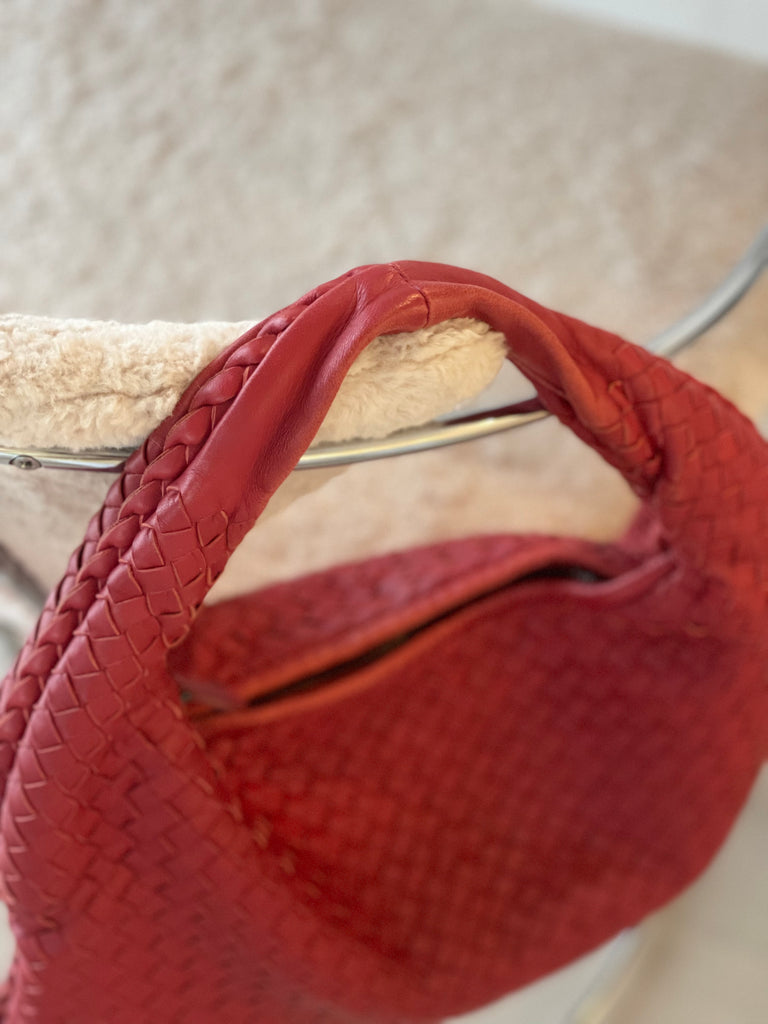 Vintage Intrecciato Leather Hobo