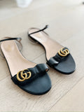 Leather Marmont Flat Sandals