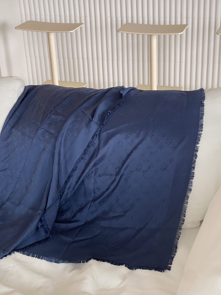 Silk Classique Monogram Shawl