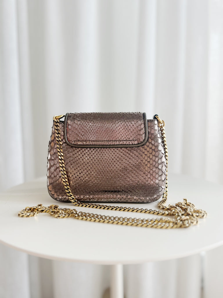 Snakeskin Small 1973 Chain Shoulder Bag