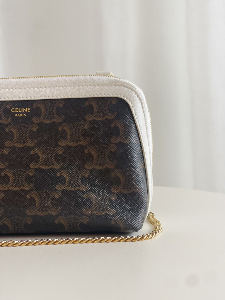 Mini Triomphe Cross Body Pouch