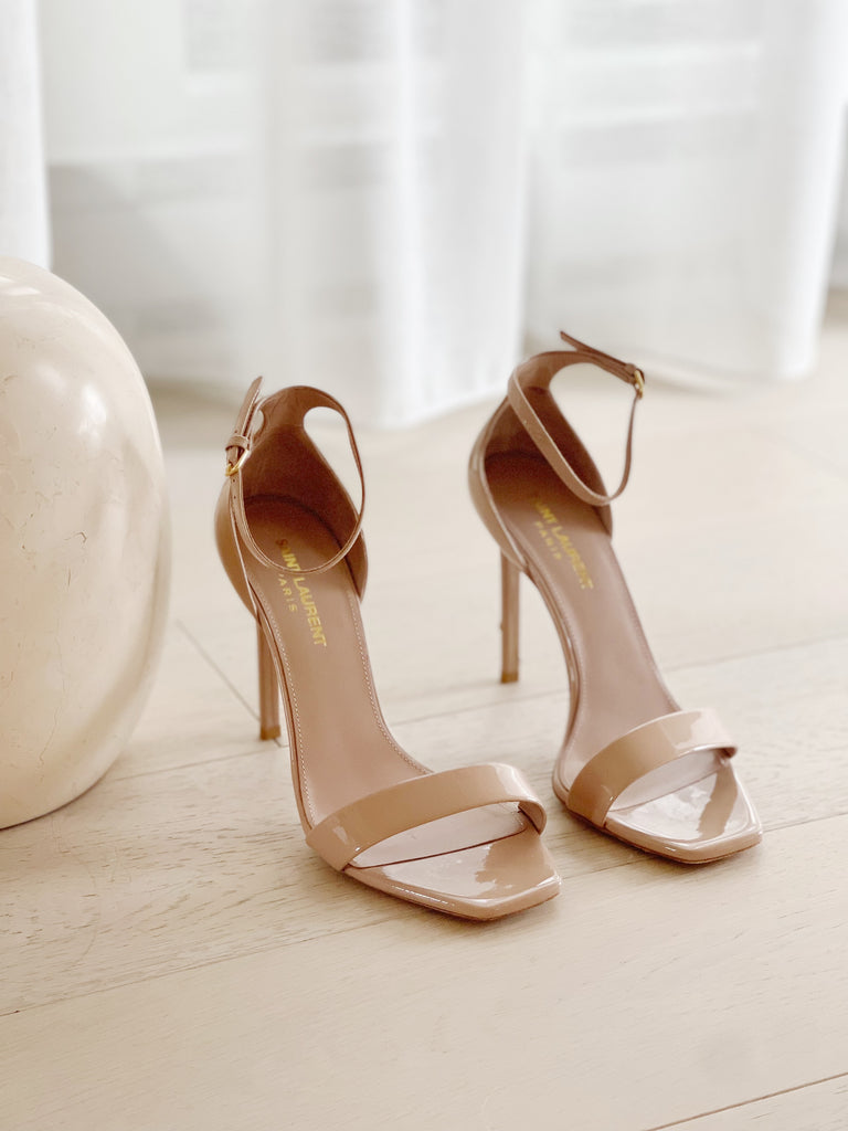 Amber Patent Leather Sandals