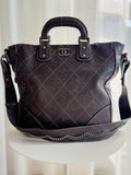 Quilted Leather Tote