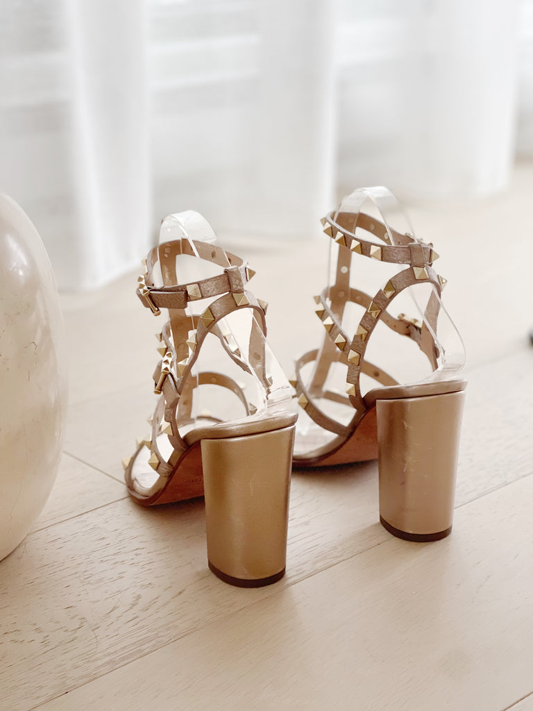 Rockstud Leather Sandals