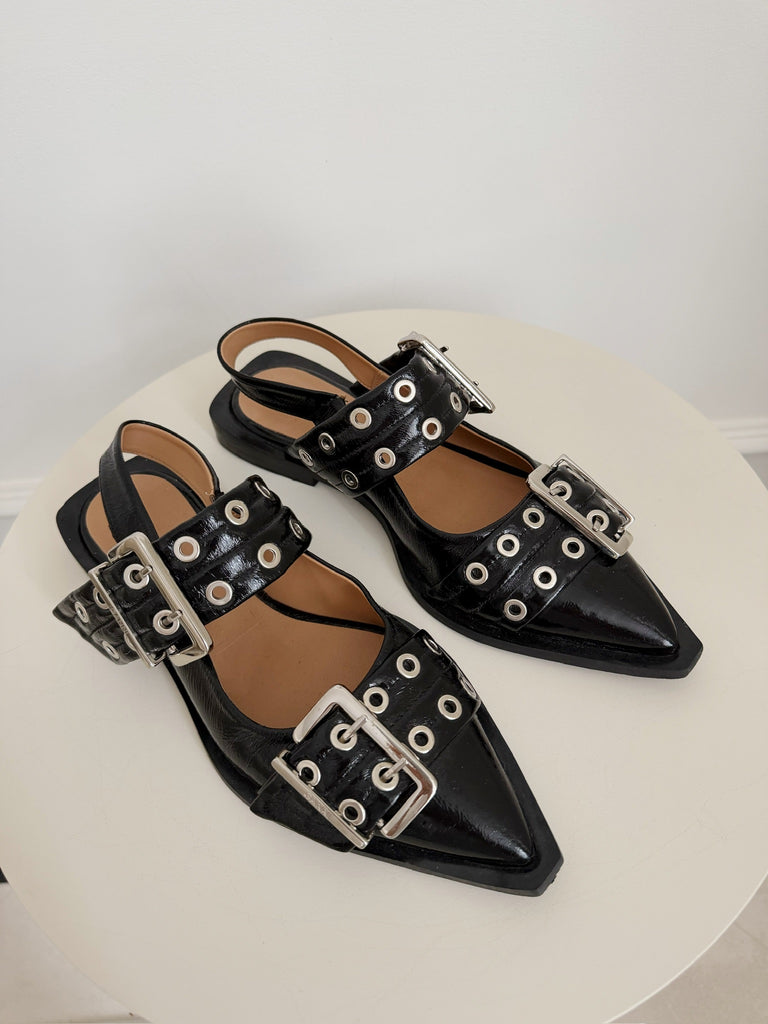 Leather Pointed Flats