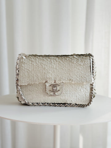 Vintage Sequin Flap Bag